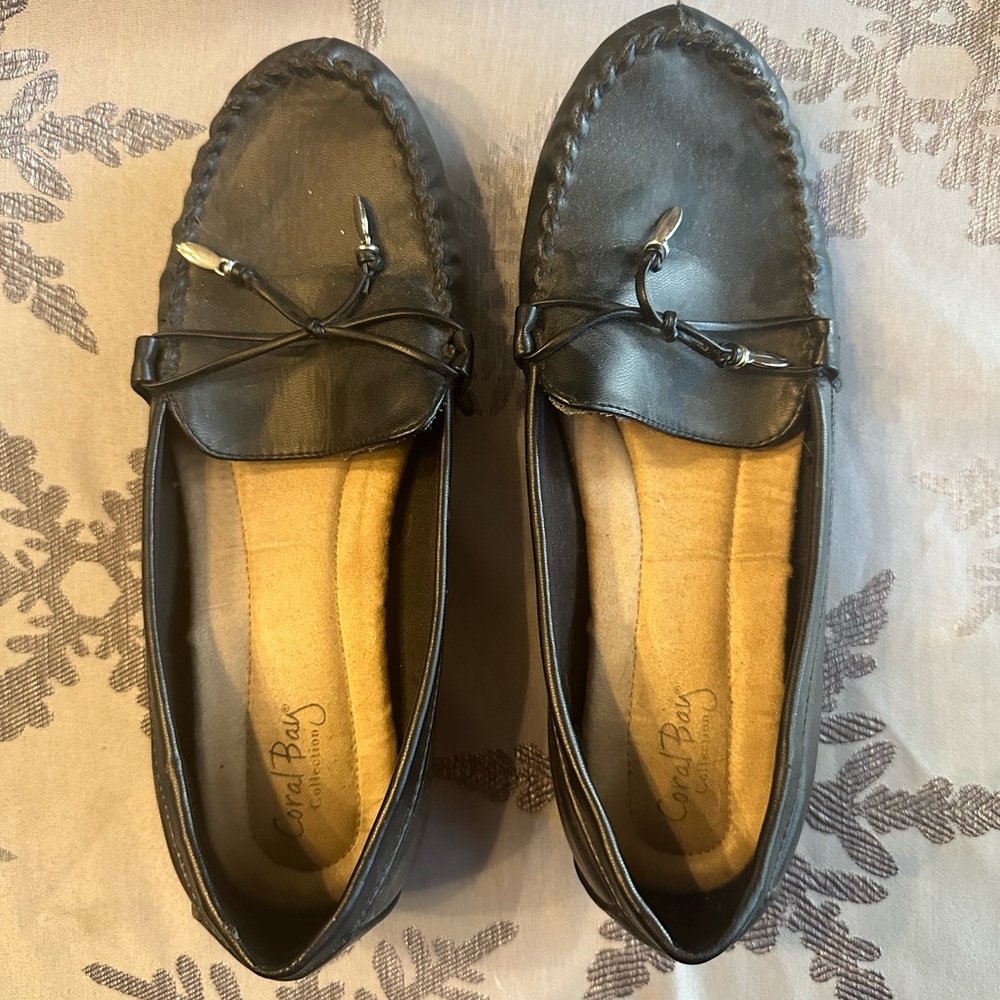 Black loafers